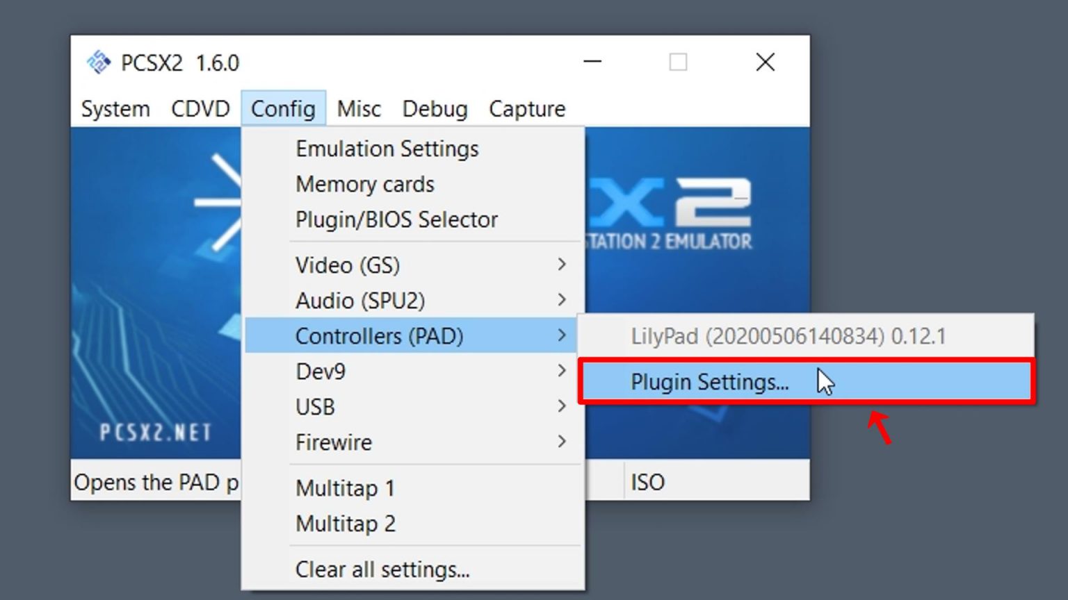 pcsx2 controller setup flashing