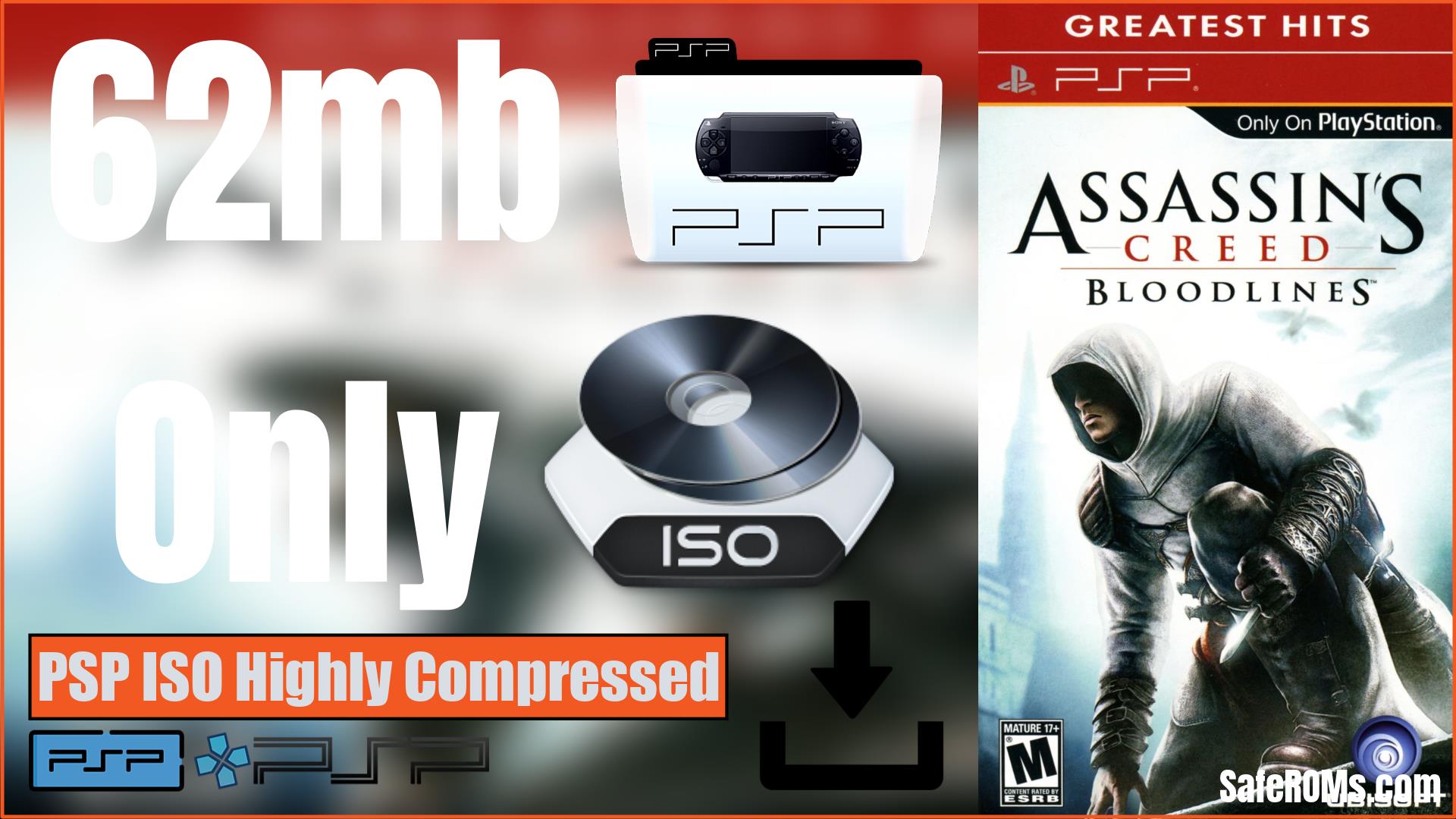 30MB] Assassin's Creed Bloodlines Highly Compressed PSP ISO