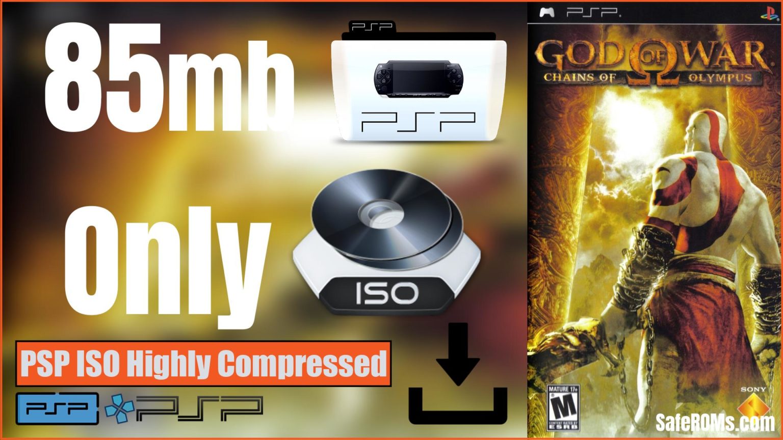 God of War Chains of Olympus PSP ISO Highly Compressed