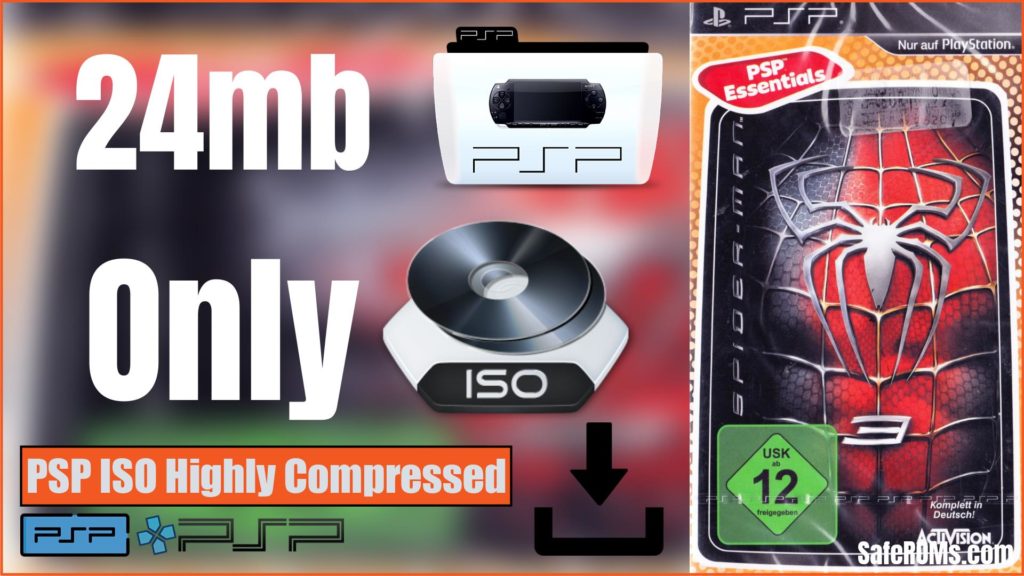 Spider-Man 3 PSP ISO Highly Compressed - SafeROMs