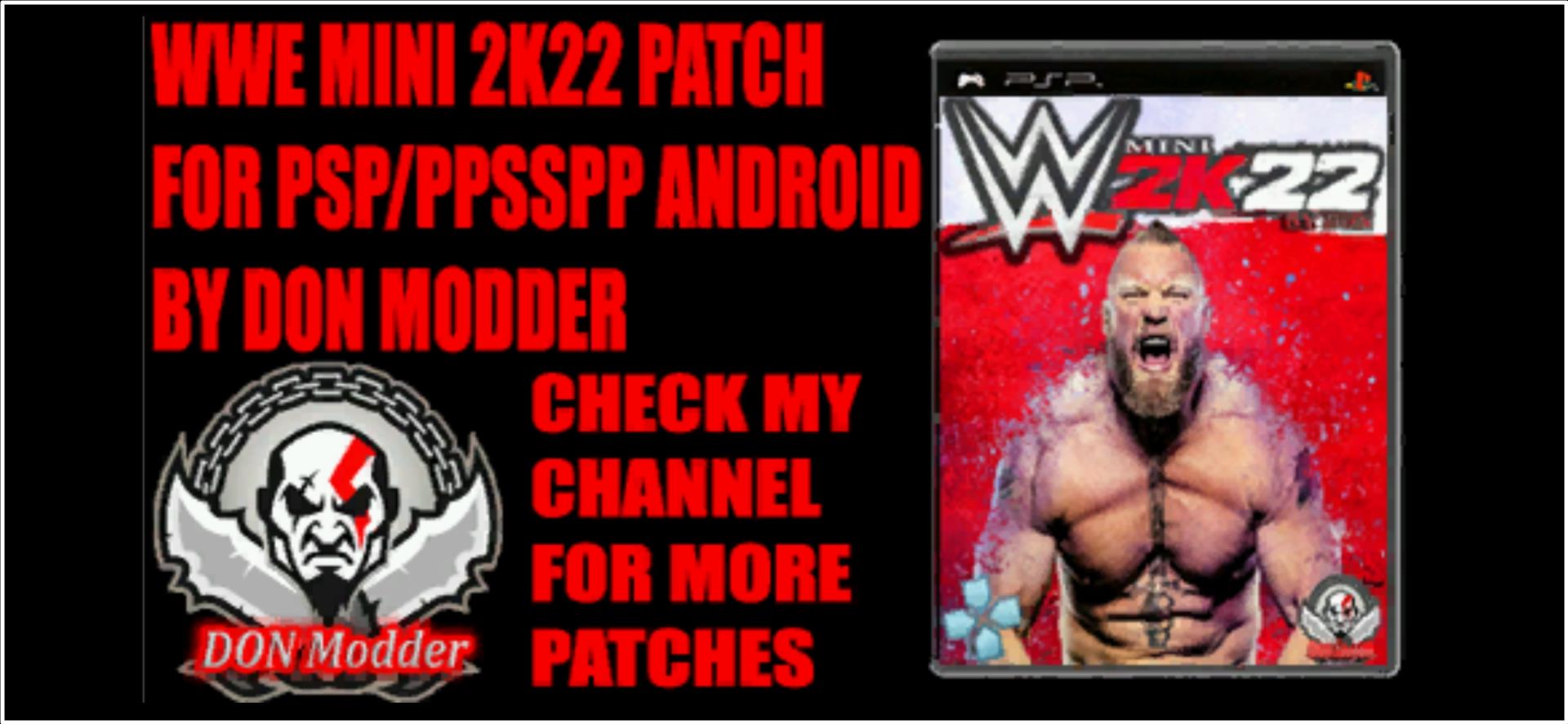 WWE 2K22 V-2.3 PSP ISO RELEASED FOR ANDROID/PC/PPSSPP