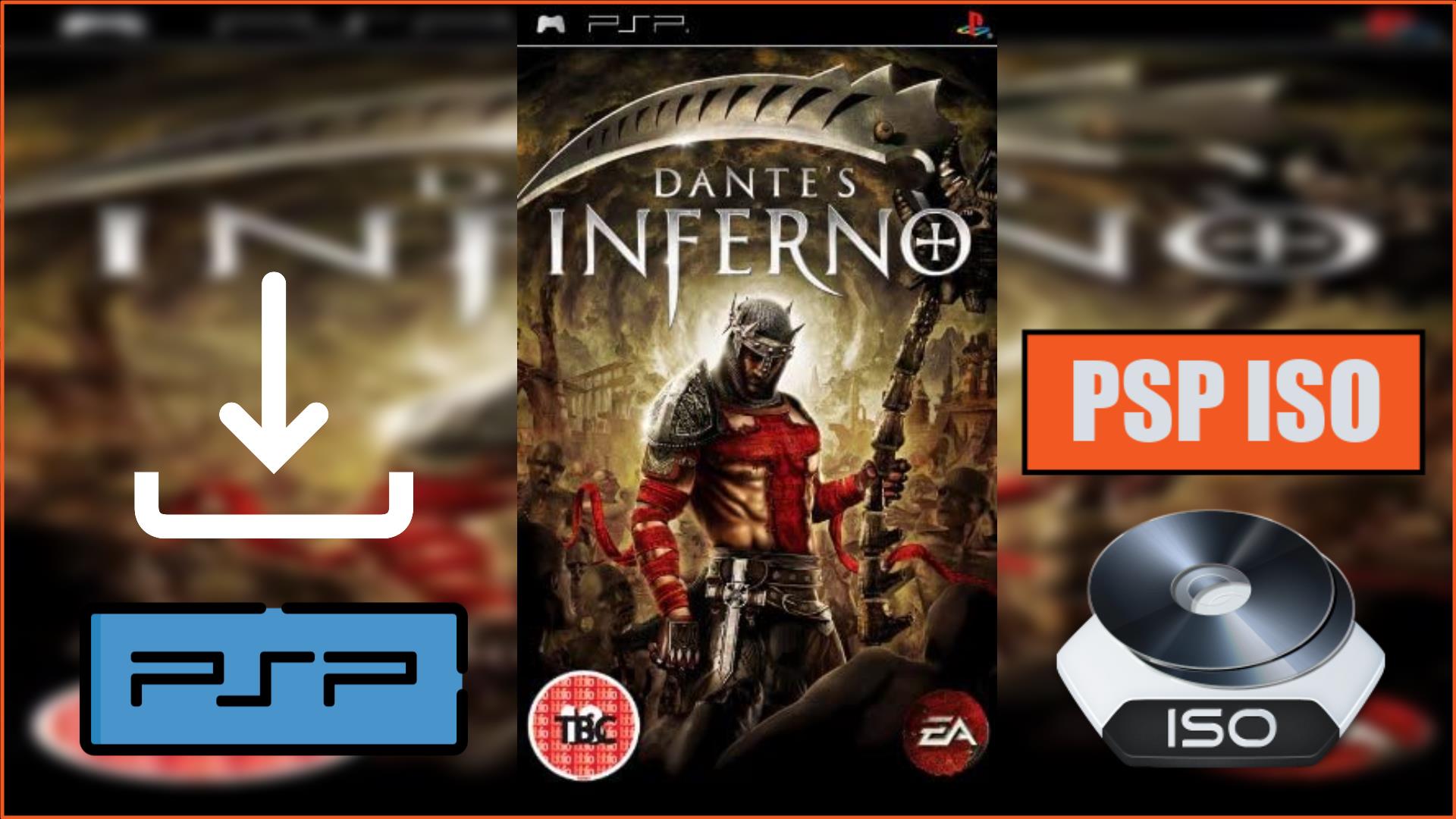 Dante's Inferno (Europe) ROM (ISO) Download for Sony Playstation Portable /  PSP 