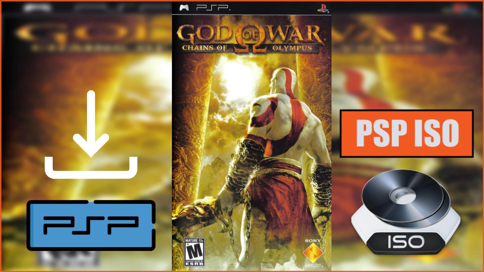 God of War: Chains of Olympus ROMS - PSP Download Gratuito